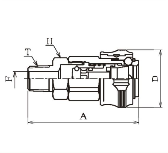 Đầu nối nhanh khí nén Coupla - Socket Auto R 3/8