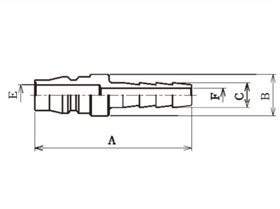 Đầu nối nhanh khí nén Coupla- Plug 1/2 Barb